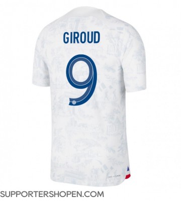 Frankrike Olivier Giroud #9 Borta Matchtröja VM 2022 Kortärmad